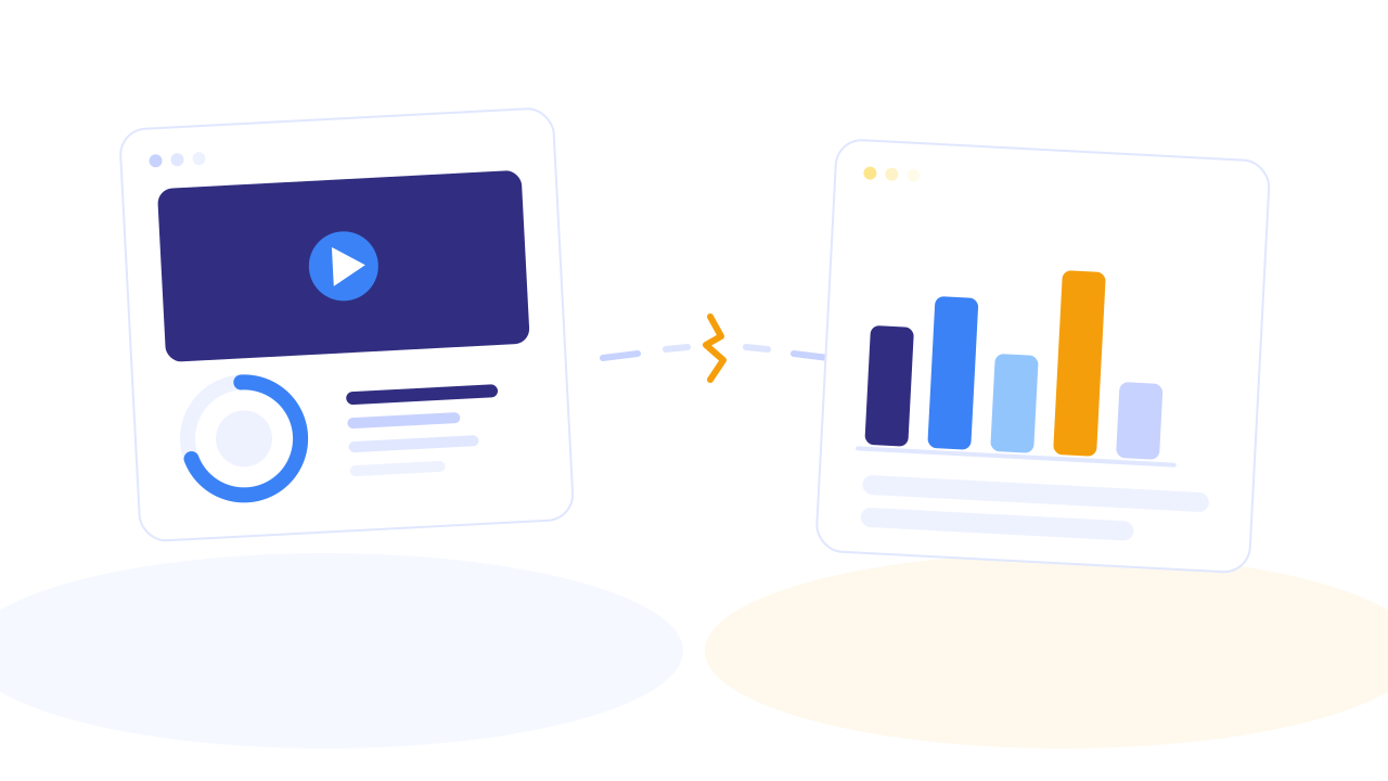 Video analytics in one tool and page conversion analytics in another, with no connection between them